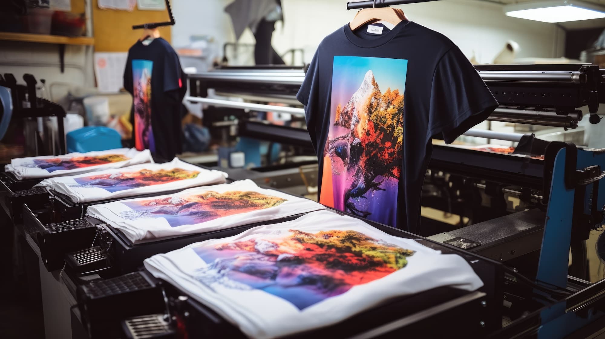 Custom T-Shirt Printing Display